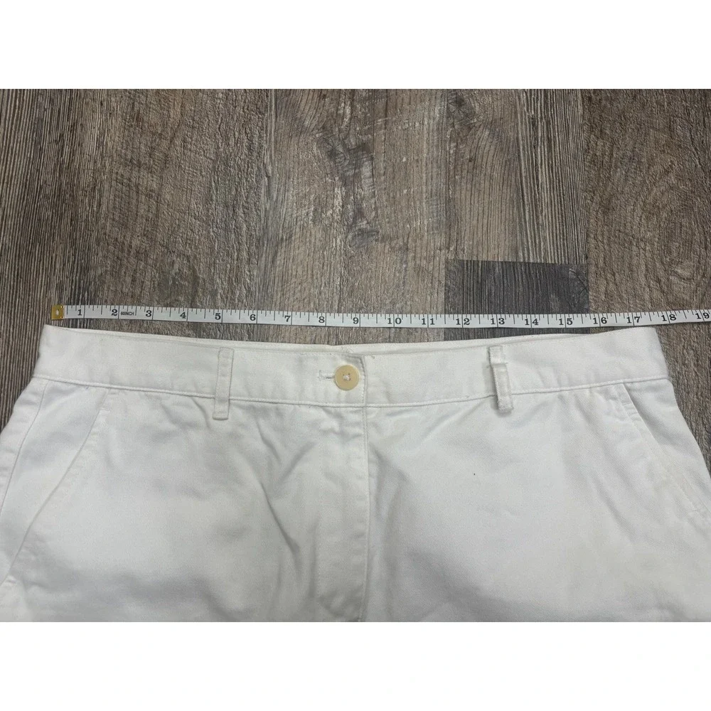 Lauren Ralph Lauren Womens White Cotton Chino Shorts Size 12 Mid Rise Preppy‎ 7
